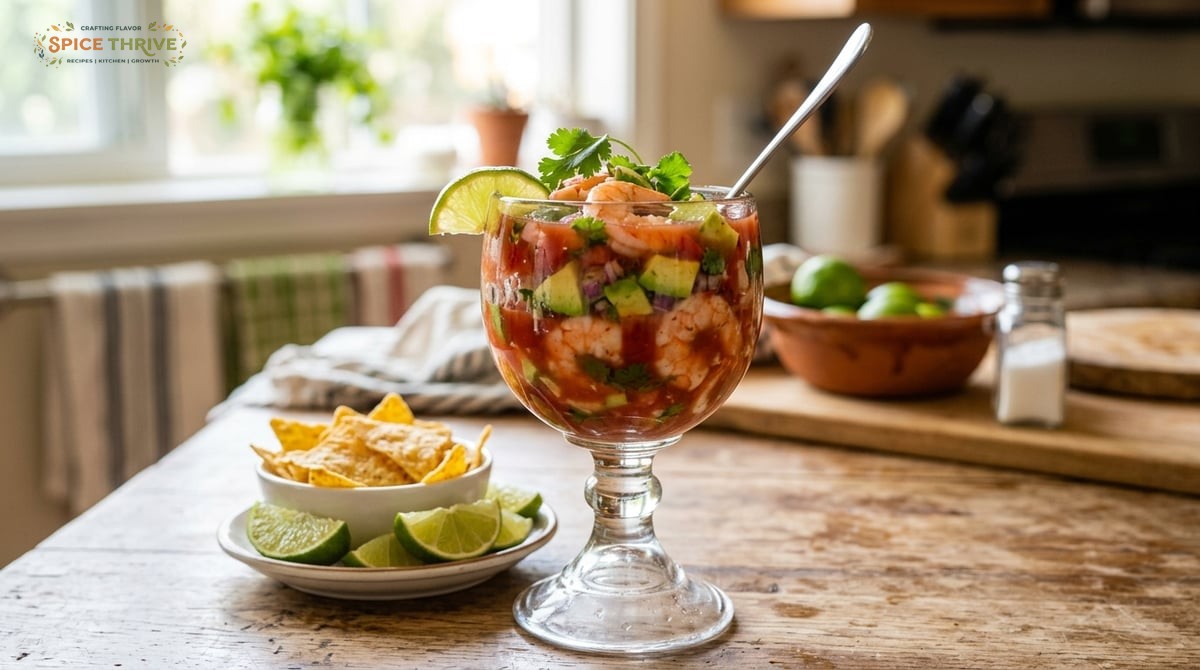 Zesty, Refreshing Mexican Shrimp Cocktail Recipe (Authentic Coctel de Camarones)